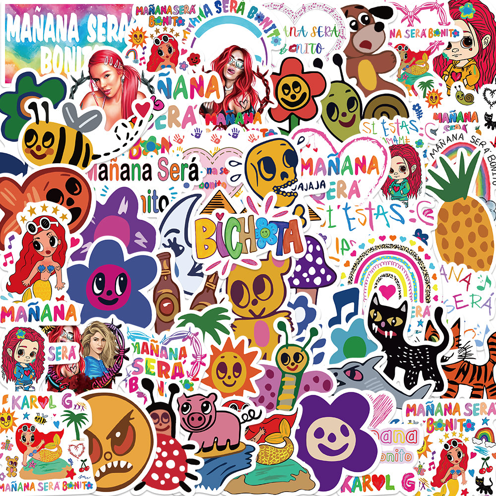 52pcs Manana Sera Bonito Stickers Singer Album Music