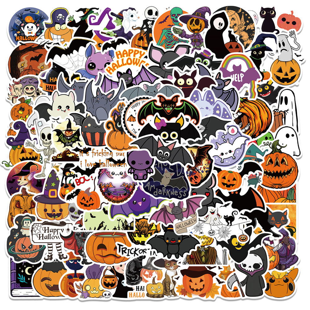 100pcs Halloween Bat Stickers