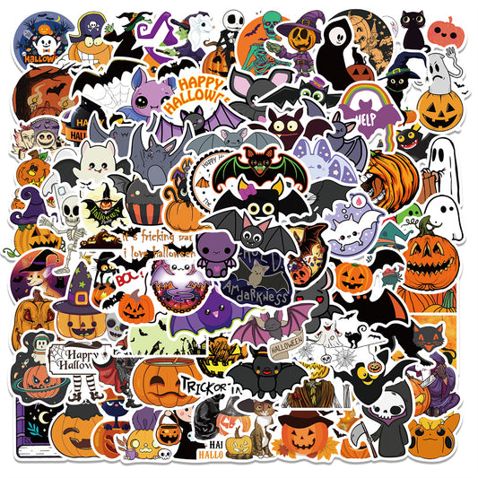 100pcs Halloween Bat Stickers