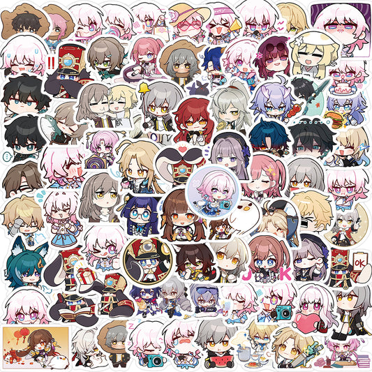 80pcs Cute Honkai Star Rail Stickers