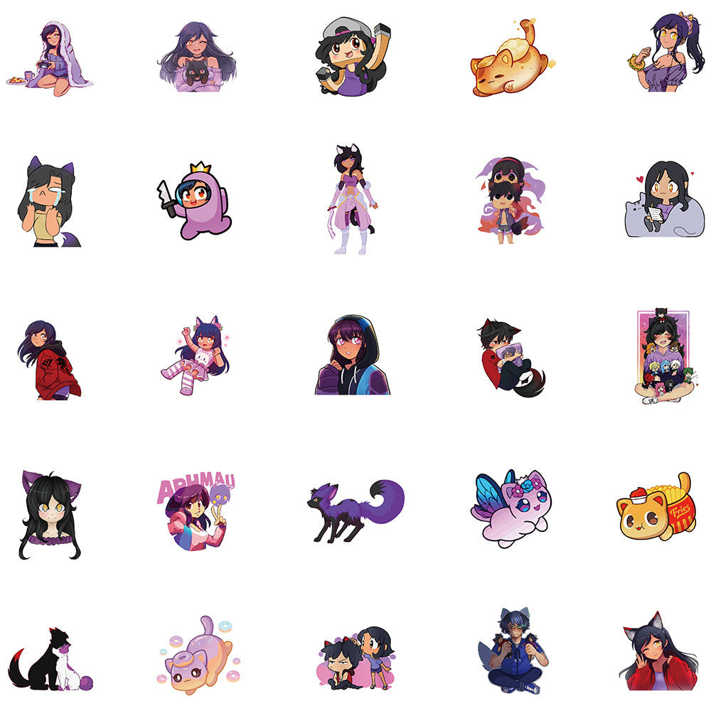 50pcs Aphmau Stickers