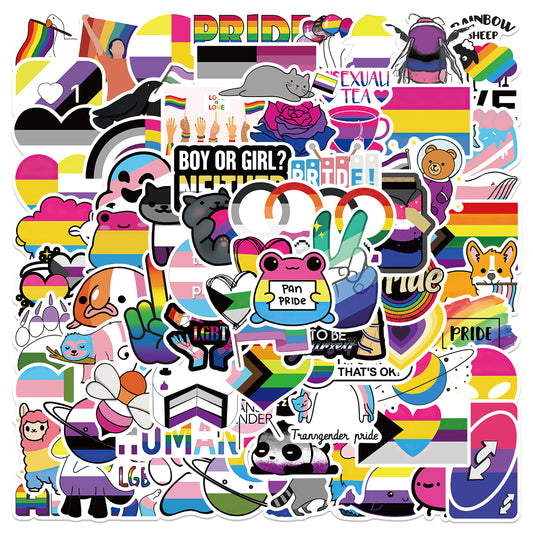 100pcs LGBT Human Love Stickers