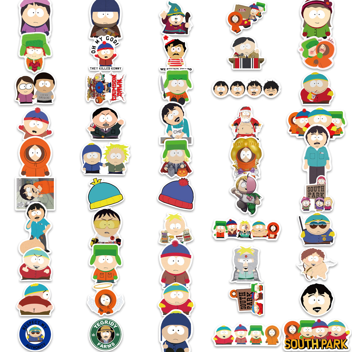 100pcs South Park Stickers