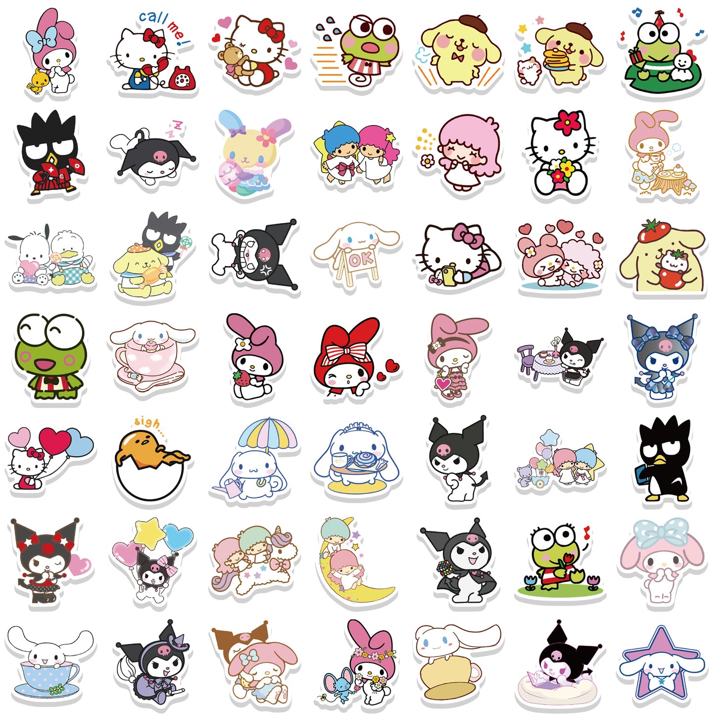 100pcs Sanrio Stickers