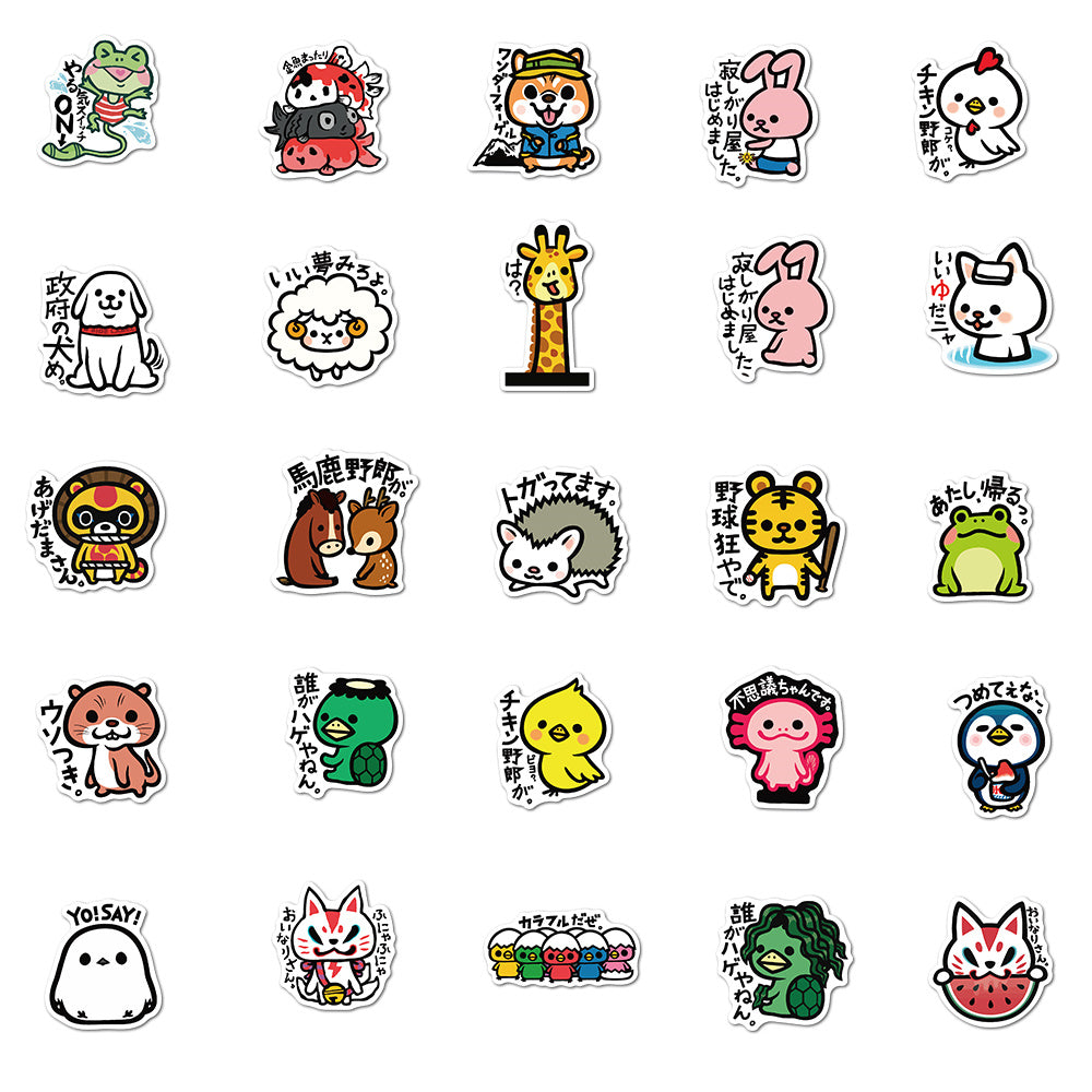 140pcs Cute Animals Stickers