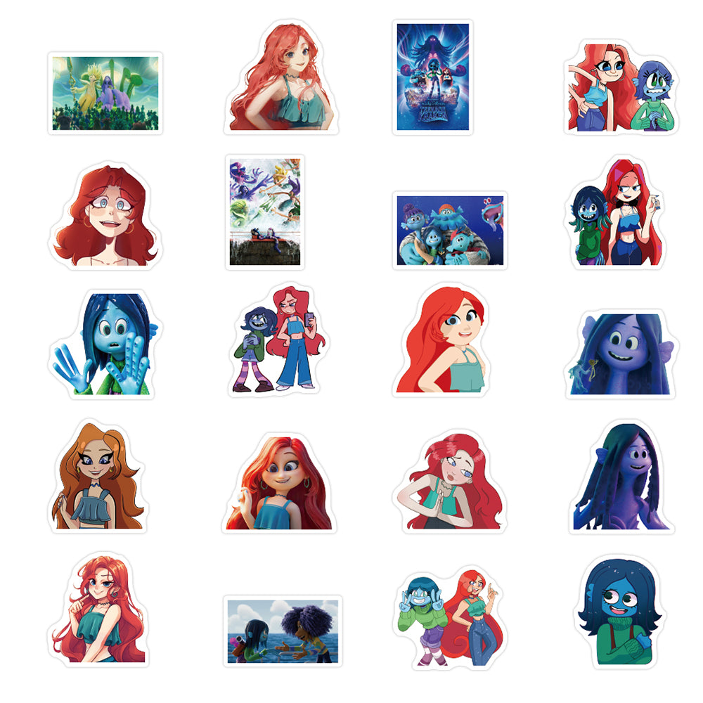 50pcs Ruby Gillman Stickers Action Comedy Animation