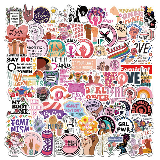 100pcs Feminism Stickers