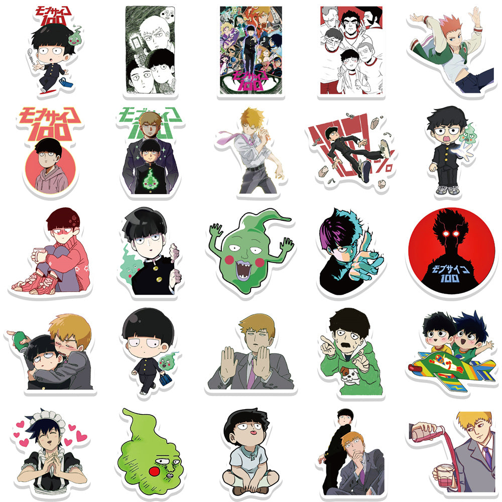 52pcs Mob Psycho 100 Shigeo Kageyama Japan Cartoon Stickers