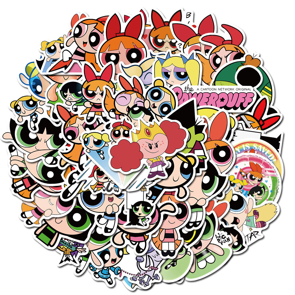 74pcs Powerpuff Girls Stickers