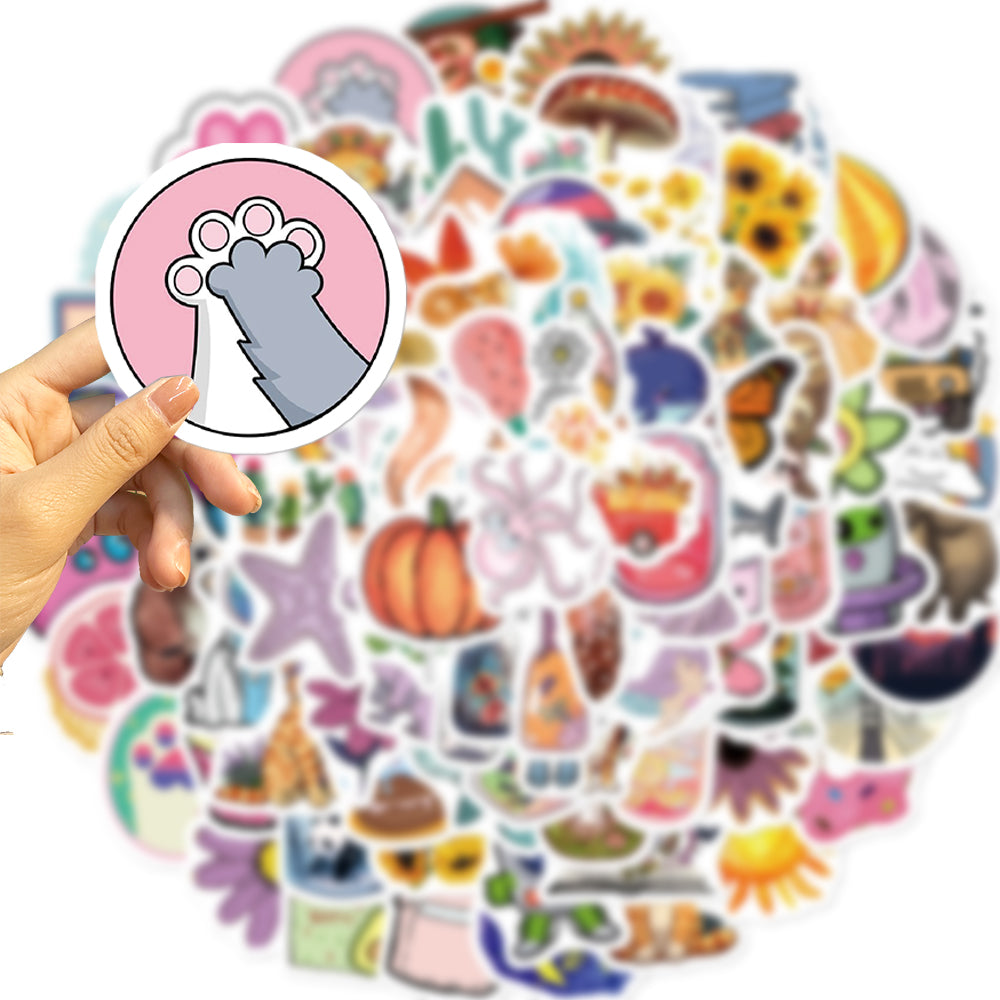 100pcs Cartoon Cute INS Style Animals 1 Stickers