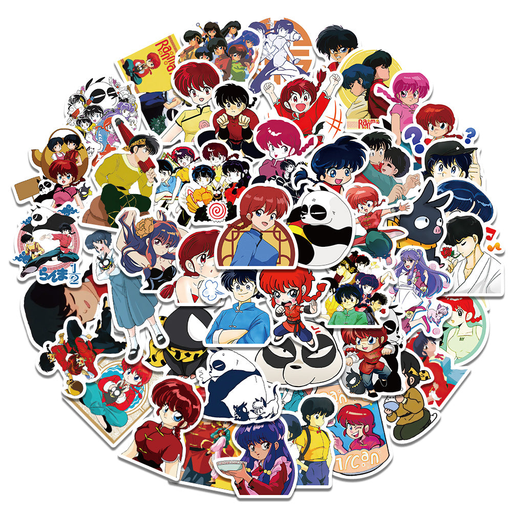 50pcs Ranma Stickers Japan Anime