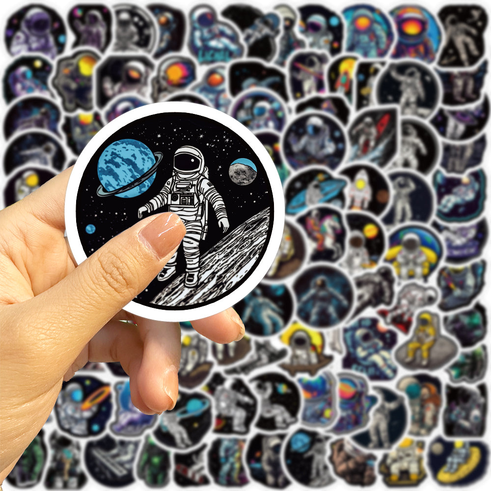 100pcs Space Astronauts Roket Outer Space Stickers