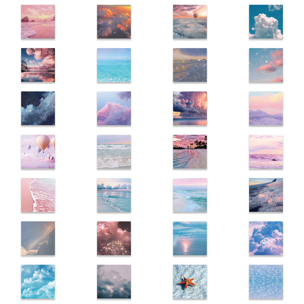 112pcs Sky Scenery Stickers