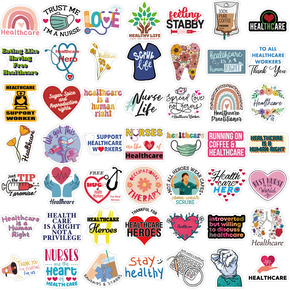 Pure Health Sticker 52pcs Healthcare – AU Sticker World