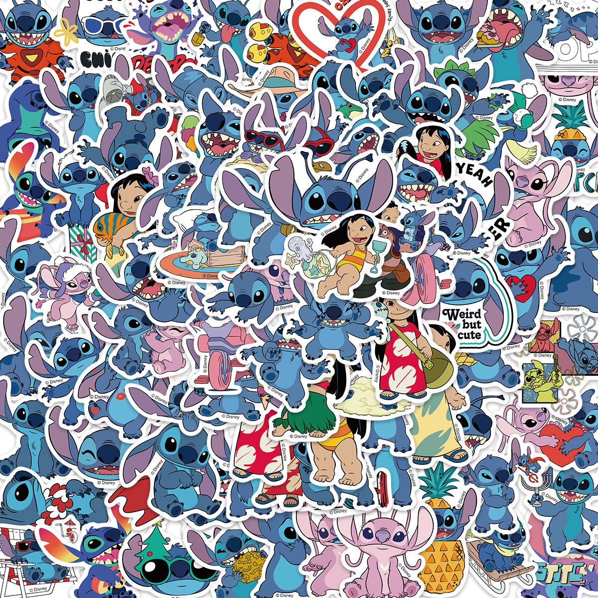 100pcs Stitch Stickers