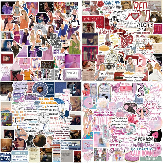 400pcs Taylor Swift 1 Stickers Music Singer Album