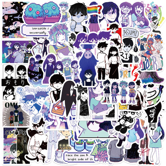 50pcs Omori Stickers Pixel Indie Games