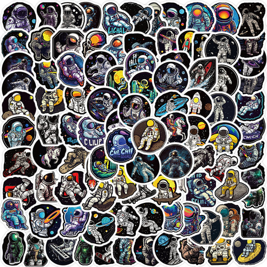 100pcs Space Astronauts Roket Outer Space Stickers