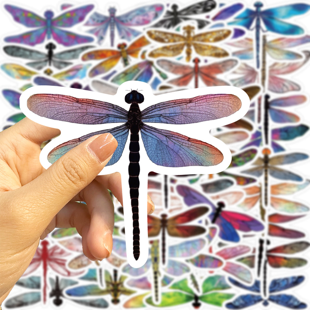 53pcs Dragonfly Insect Animals Stickers