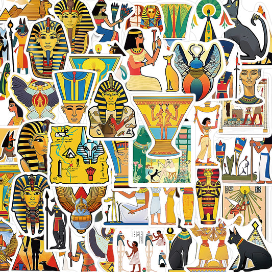 50pcs Ancient Egypt Style Sphinx Stickers