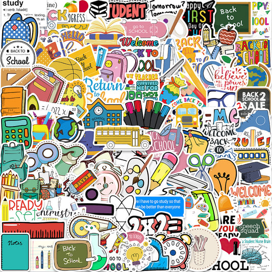 100pcs School Stickers