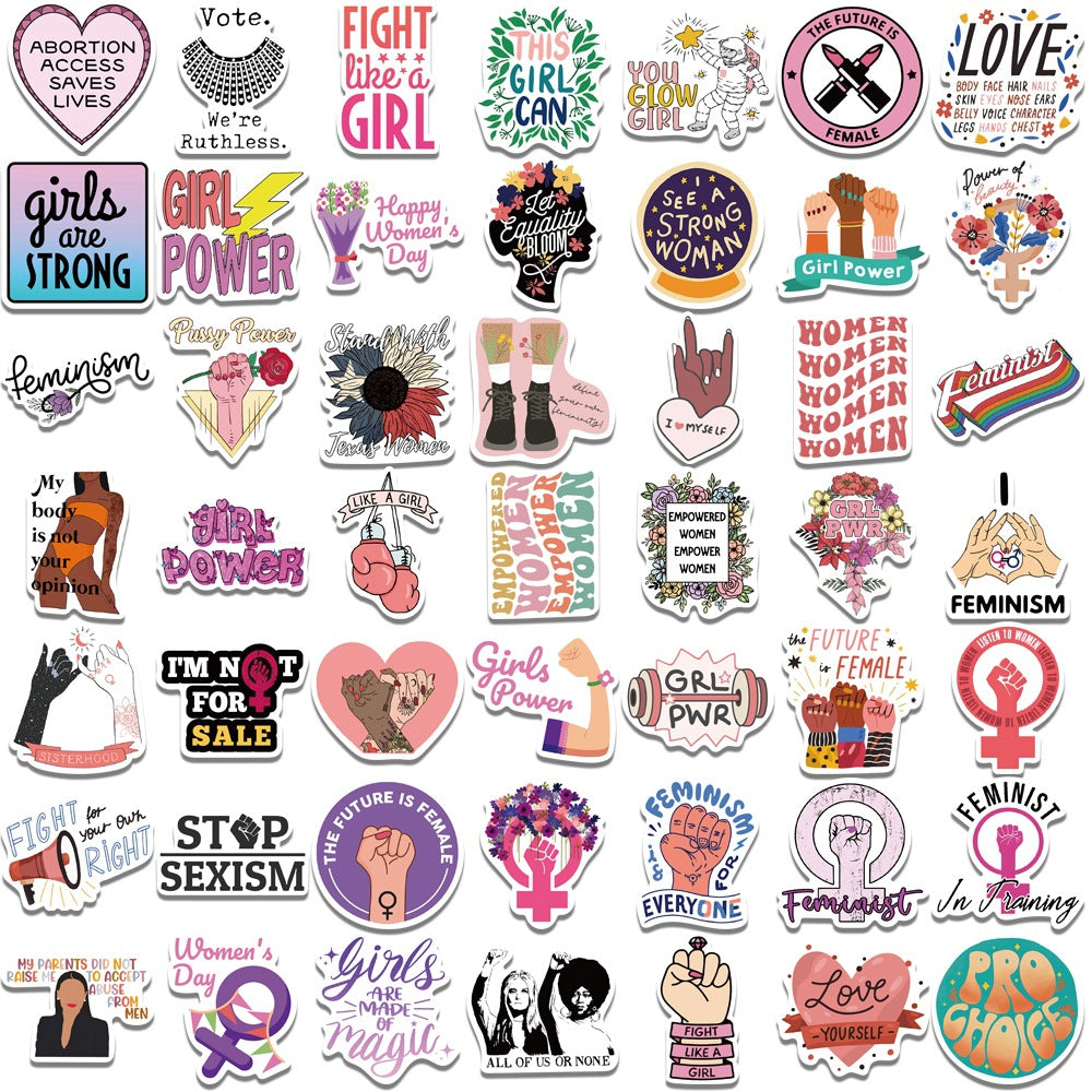 100pcs Feminism Stickers