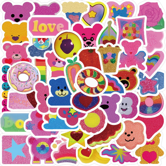 50pcs Millennium Party Y2K Girls Cute Stickers
