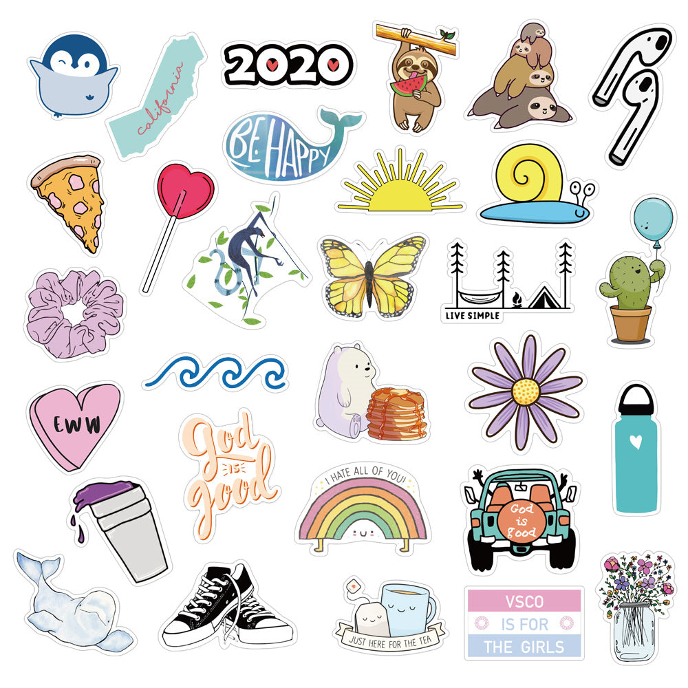 75pcs VSCO INS Stickers