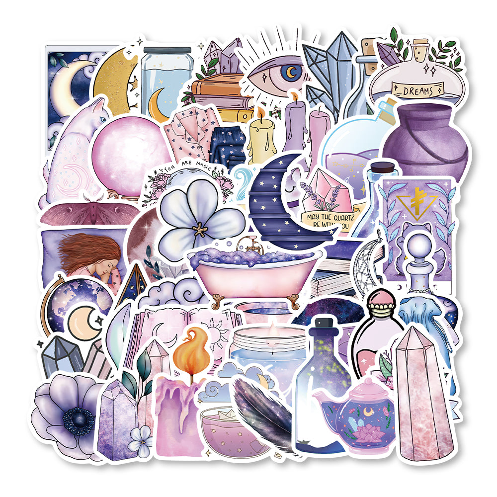 Moonlight Sticker 50pcs-Moonlight Stickers – AU Sticker World