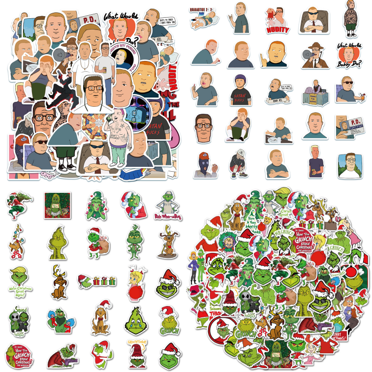 100pcs Comedy Cartoon Stickers