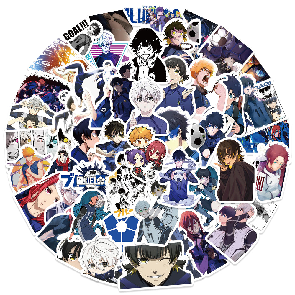 50pcs Blue Lock Stickers Soccer Japan Anime