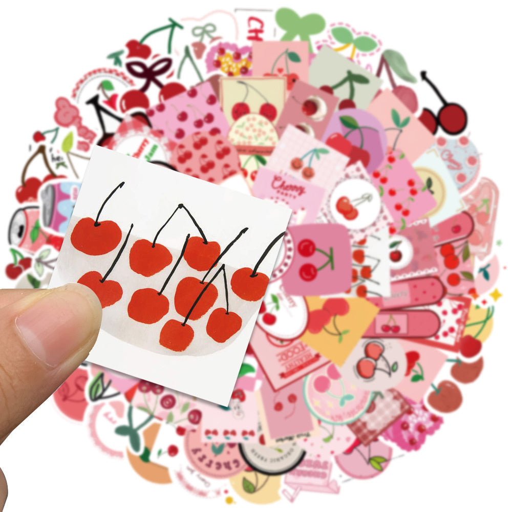 90pcs Cherry Stickers