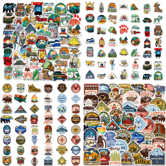 98pcs Outdoor Camping Camper Tents Stickers