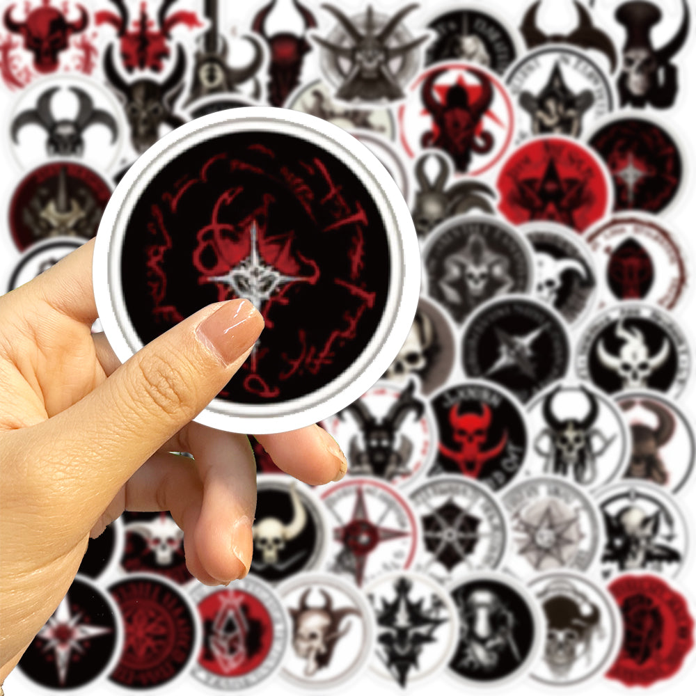 56pcs Death Evil Series Horror Style Stickers