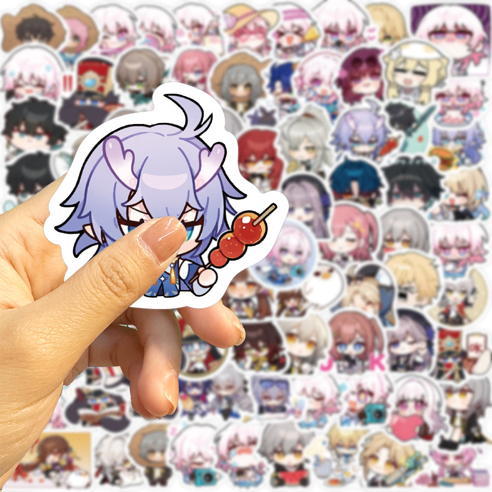 80pcs Cute Honkai Star Rail Stickers