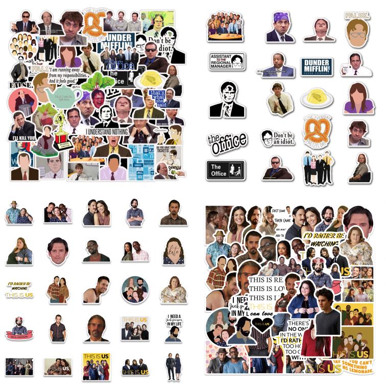 100pcs Comedy TV Shows Stickers