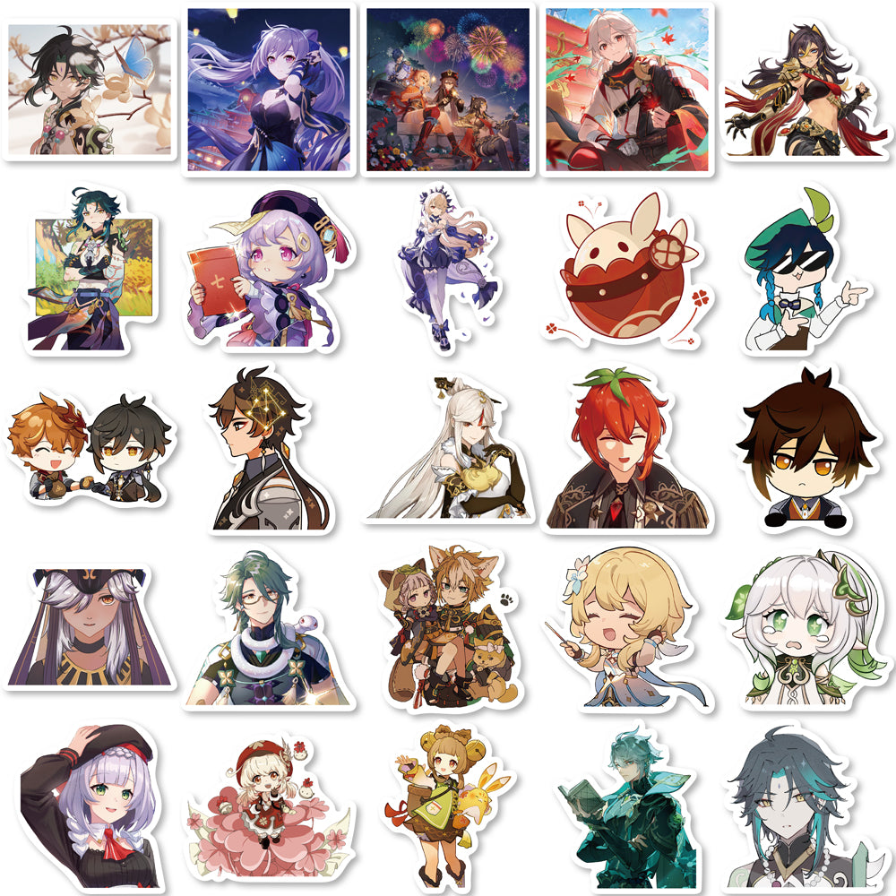 50pcs Genshin Impact 2 RPG Game Stickers