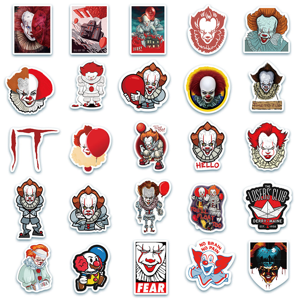 100pcs Terror Movie Stickers