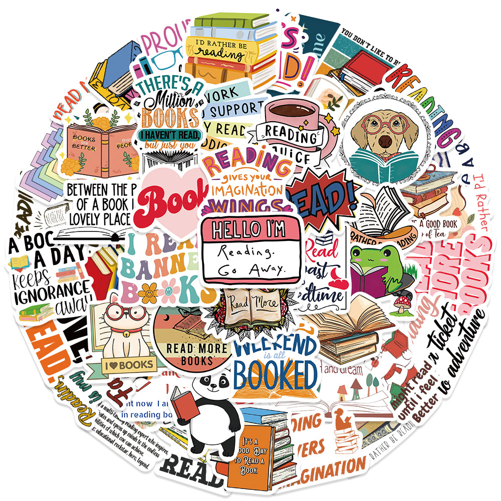 50pcs Reading Stickers Weekend Booked