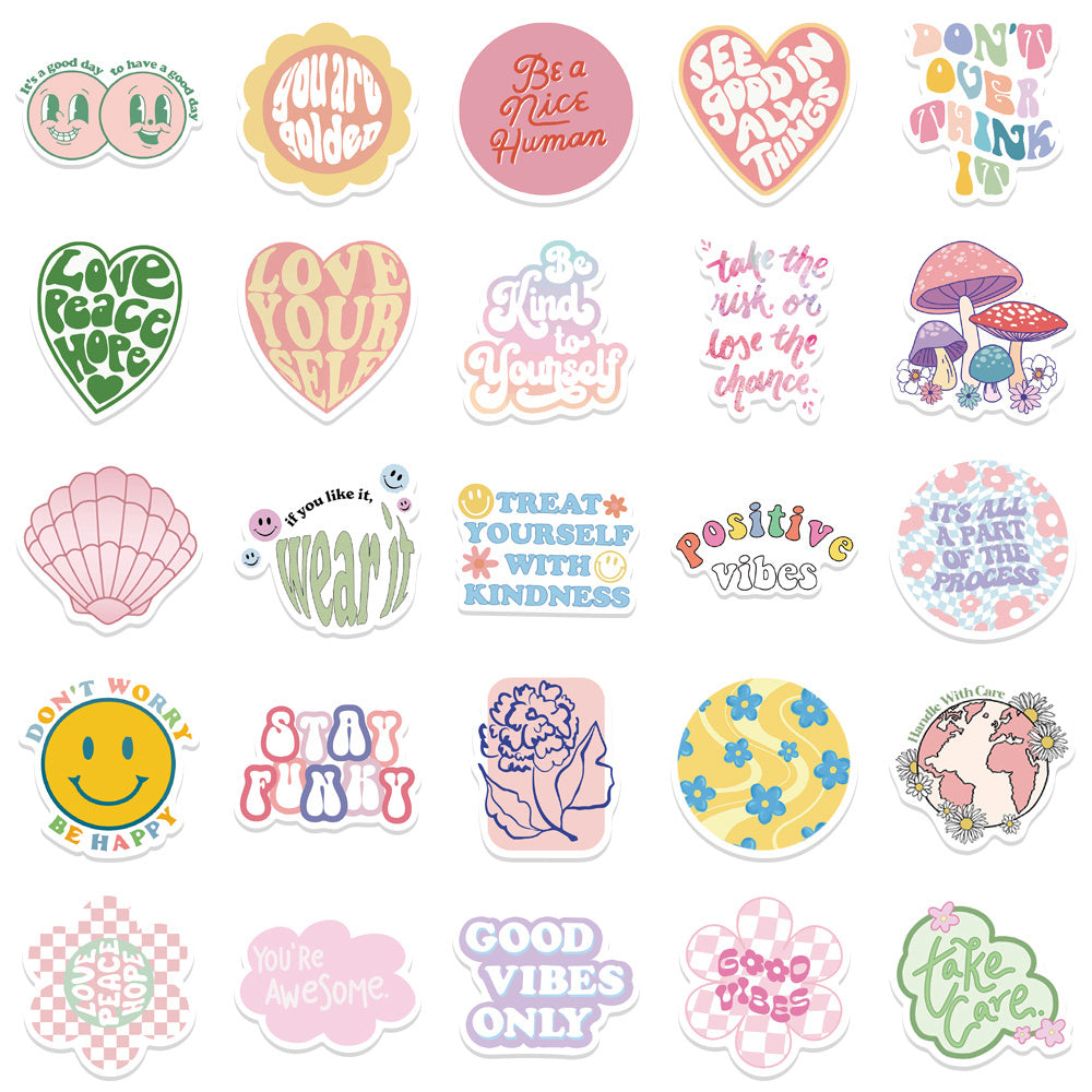 50pcs Danish Pastel 2 Stickers