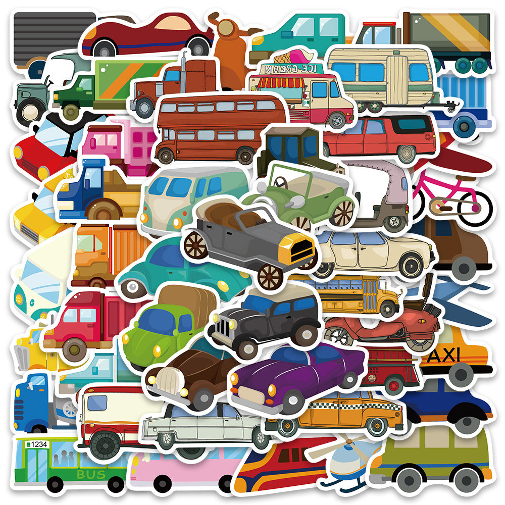 51pcs Vehicle Stickers Transportation Taxi Bus Truck