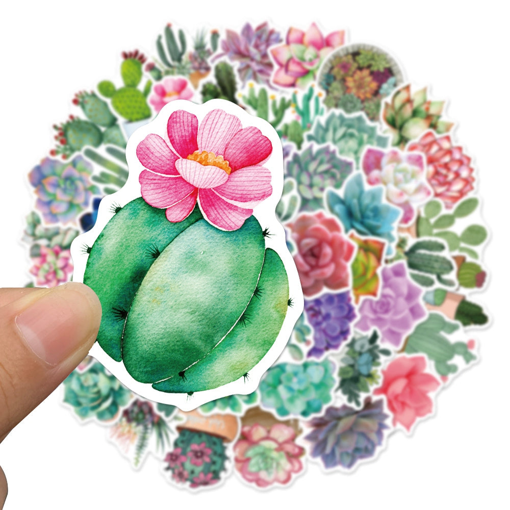 95pcs Succulents & Cactus Stickers