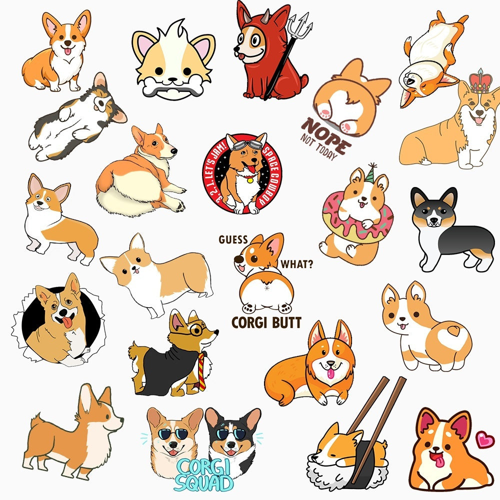 100pcs Cute Dogs Stickers