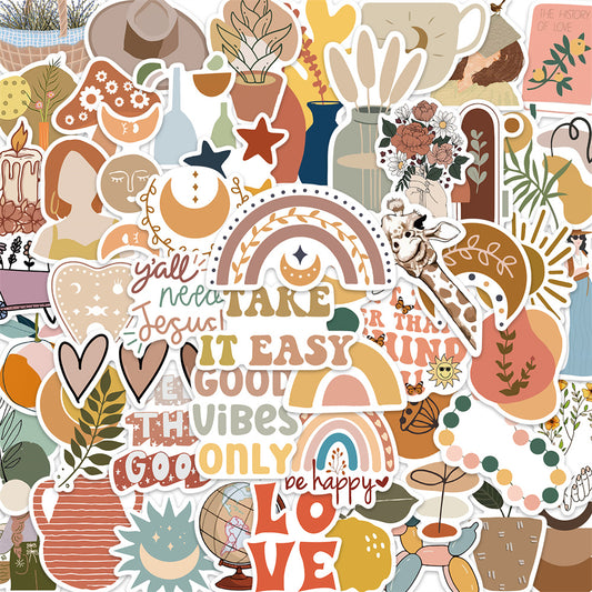 50pcs Bohemian 4 Stickers