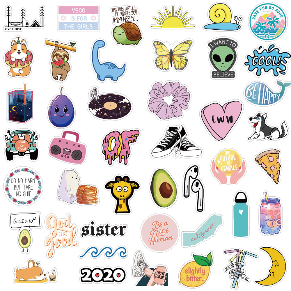 75pcs VSCO INS Stickers