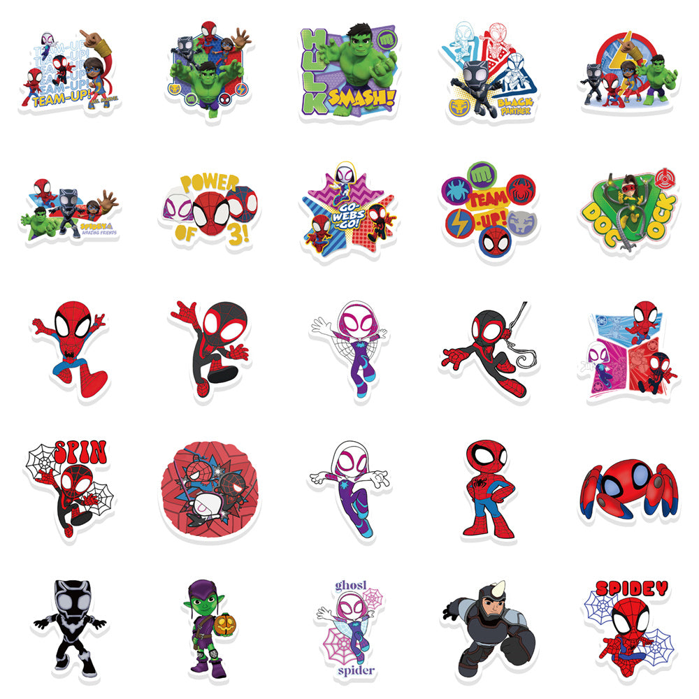 85pcs Superhero Spiderman Stickers