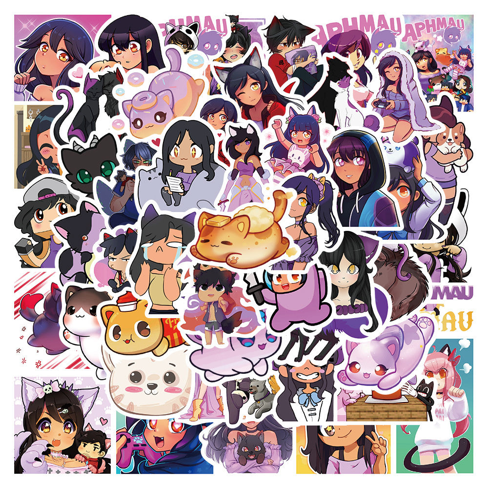 50pcs Aphmau Stickers