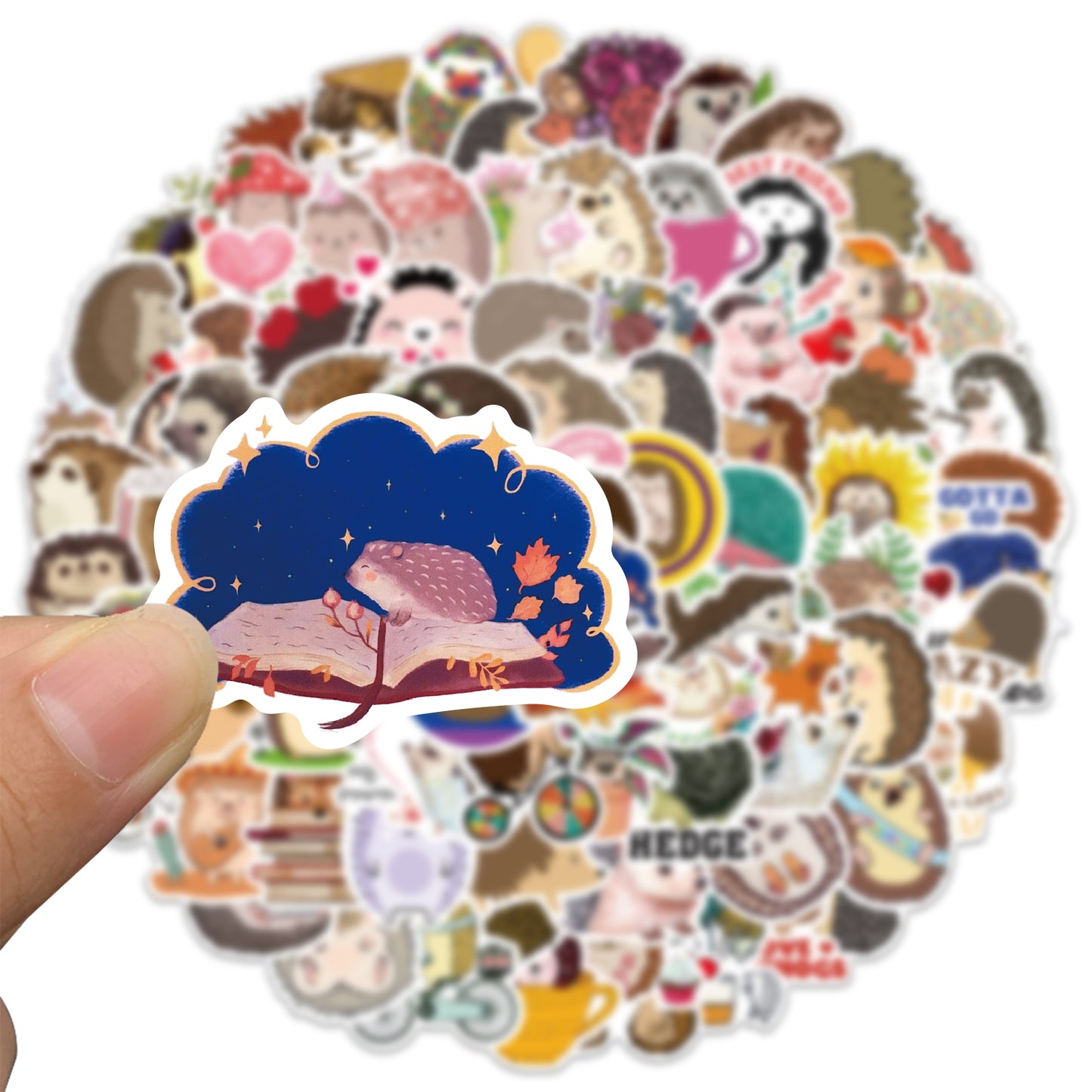 100pcs Hedgehog Stickers