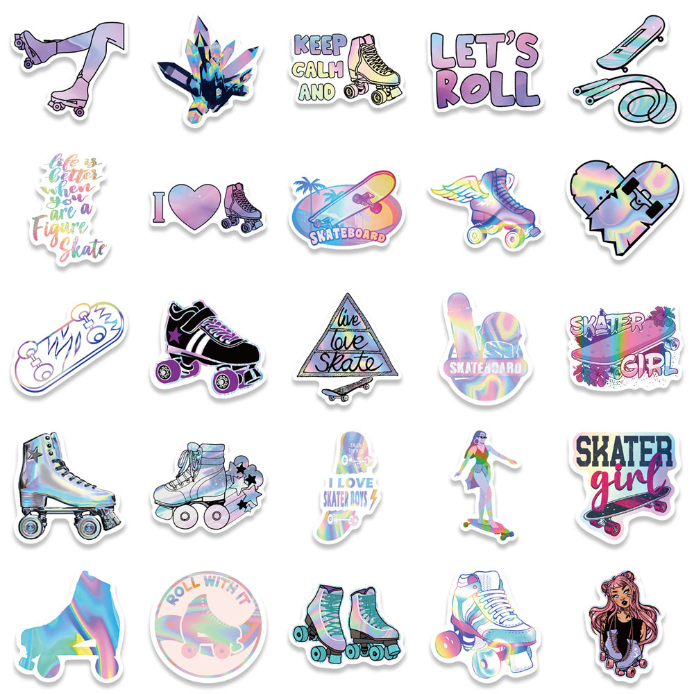 100pcs Skateboard Ski Stickers