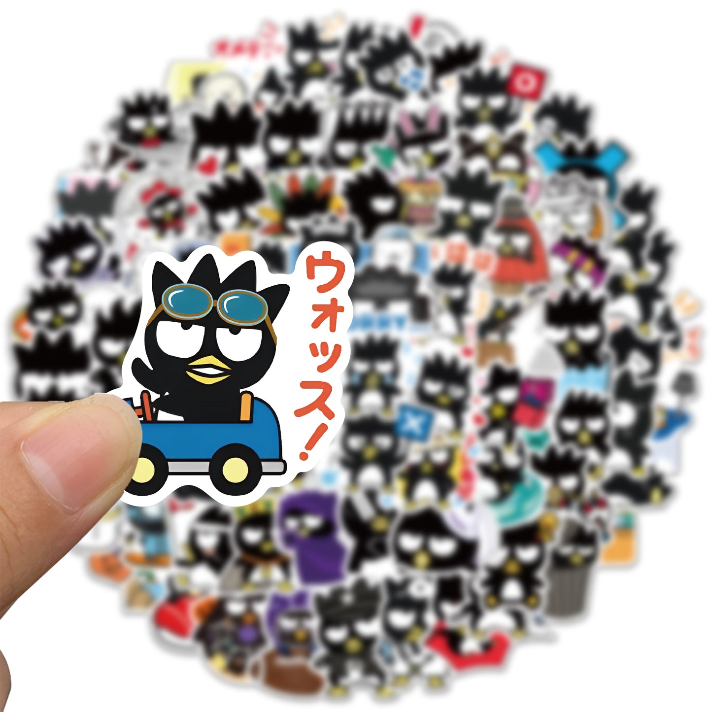 100pcs Cool Black Penguins Stickers Cartoon Animals